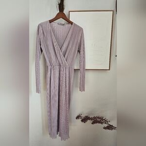 ASOS Ribbed Mauve Silver Dresd